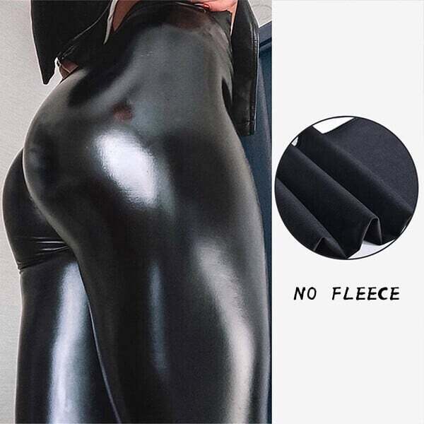 Last day 50% OFF -  S-shaped PU Leather Leggings,Buy 2Free Shipping