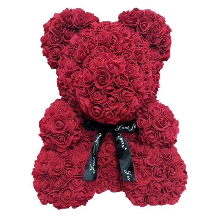 💕THE LUXURY ROSE TEDDY BEAR(25cm)👑