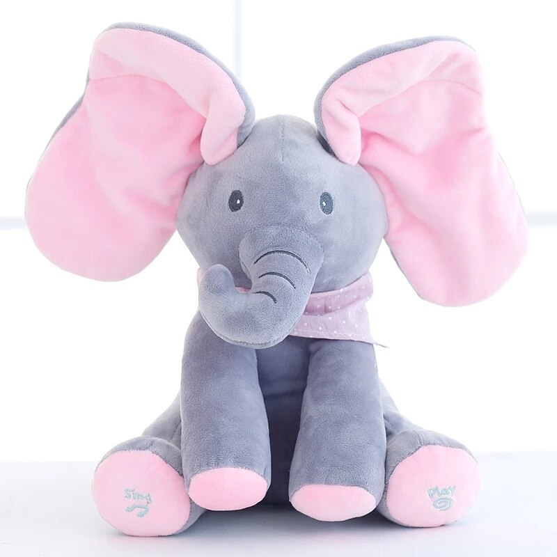 🐘 Peek A Boo Singing  Elephant Plush Toy⚡49% OFF-Only Today!!!
