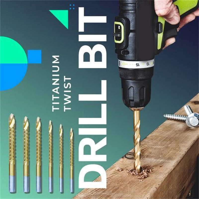 (🎅HOT SALE-48% OFF) -Twist Drill Bit Set Power Tool Accessories(6 Pcs