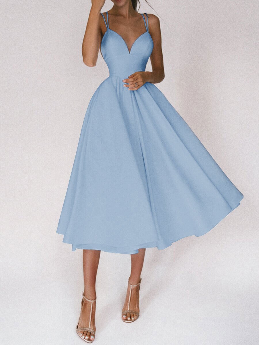 🍀Summer sale-50% OFF🍀Elegant strappy V-neck dress