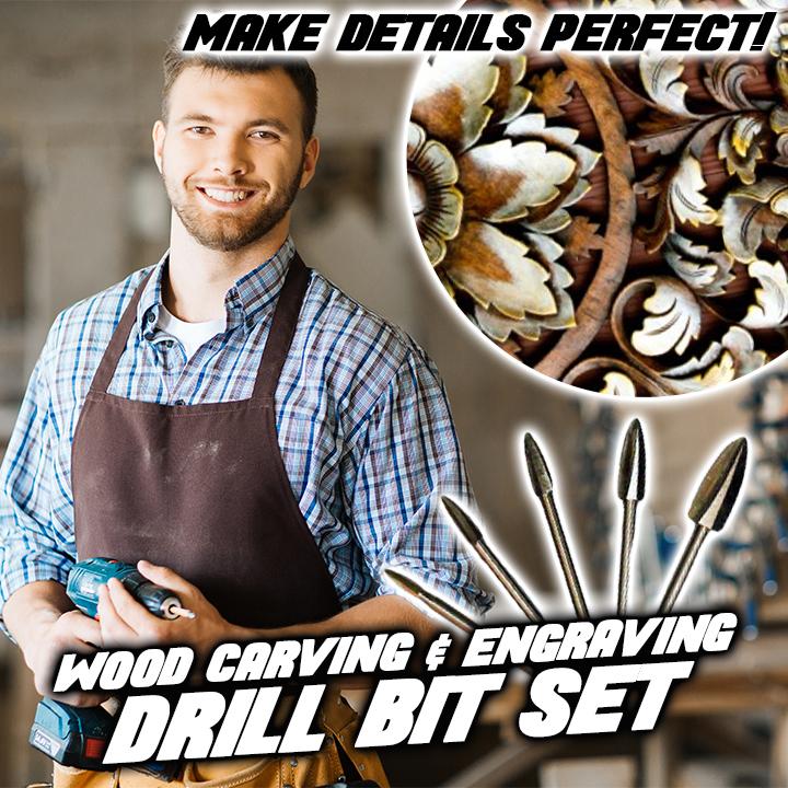 💥Promotion 49% OFF🔧Wood Carving & Engraving Drill Bit Set