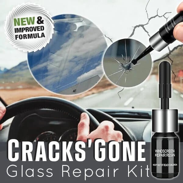 ⏳Limited Time Sale 48% OFF🎉Cracks'Gone Glass Repair Kit 👍Buy 3 Get 3 Free