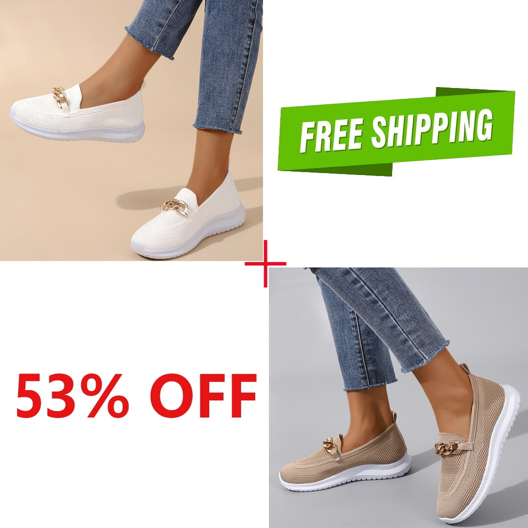 Breathable Flyweave Loafer Low-Top Walking Shoe