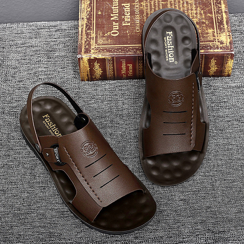 ✨Men's Cowhide Outdoor Dual-purpose Sandals--Buy 2 Free Shipping