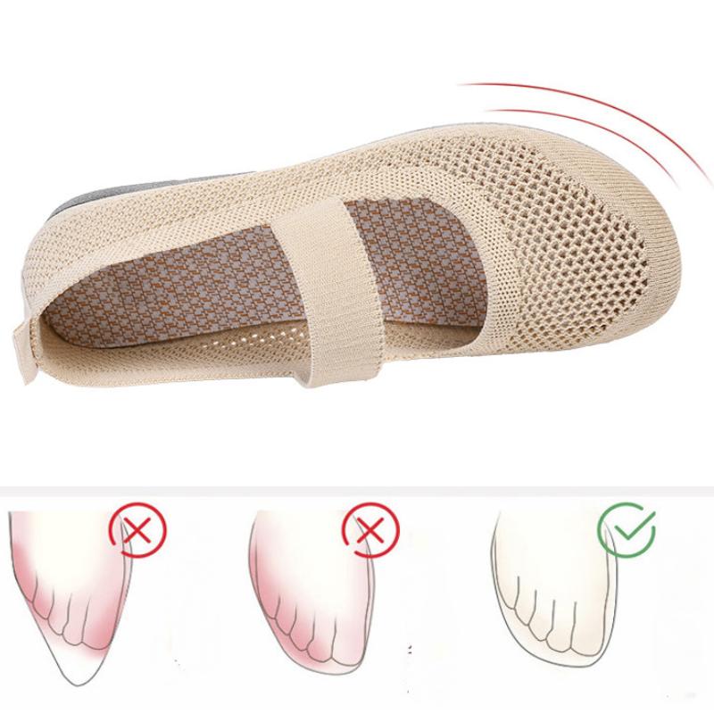 Flat casual breathable openwork flying weaving shoes