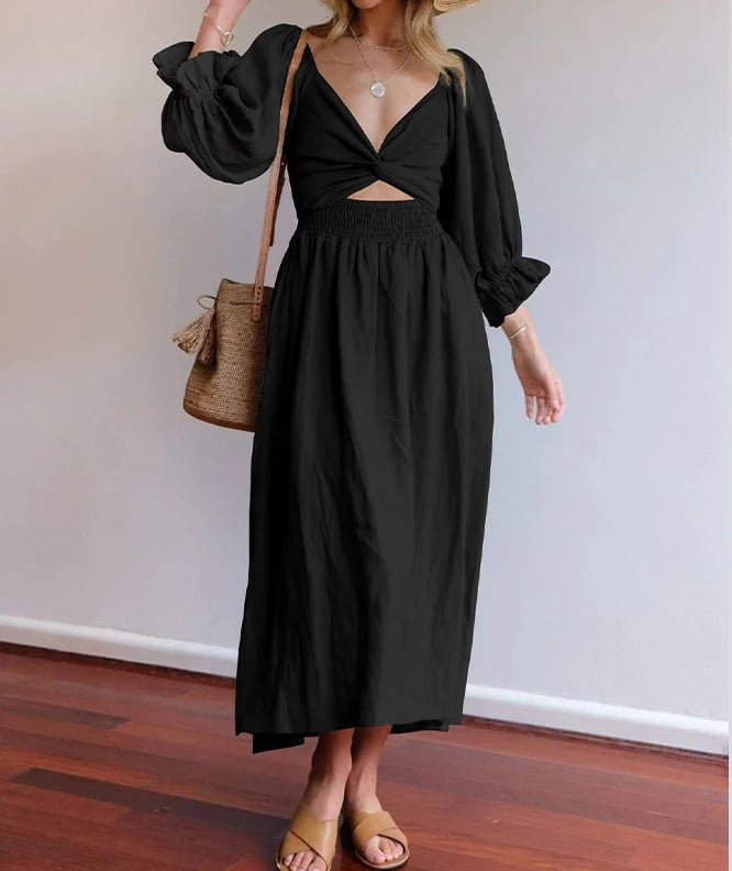 2023 HOT SALE 50% OFF - French Ruffled Lantern Sleeves Multi-wear Dress 18 c7db629369a2b140482a4352e0eb5e7b723788d7