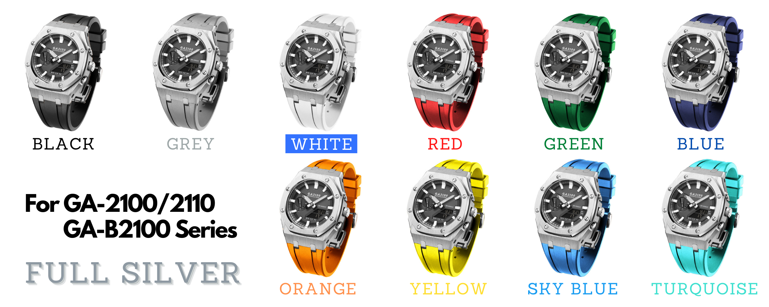 [SKXMOD] CasiOak GA SeriesModding Kits | Rubber Band Version