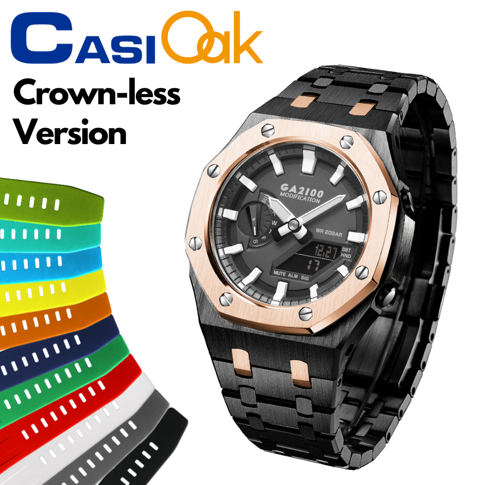[SKXMOD] Gen.4 Remake CasiOak GA & GA-B 2100 Series Modding Kits | Bracelet & Rubber Band Version