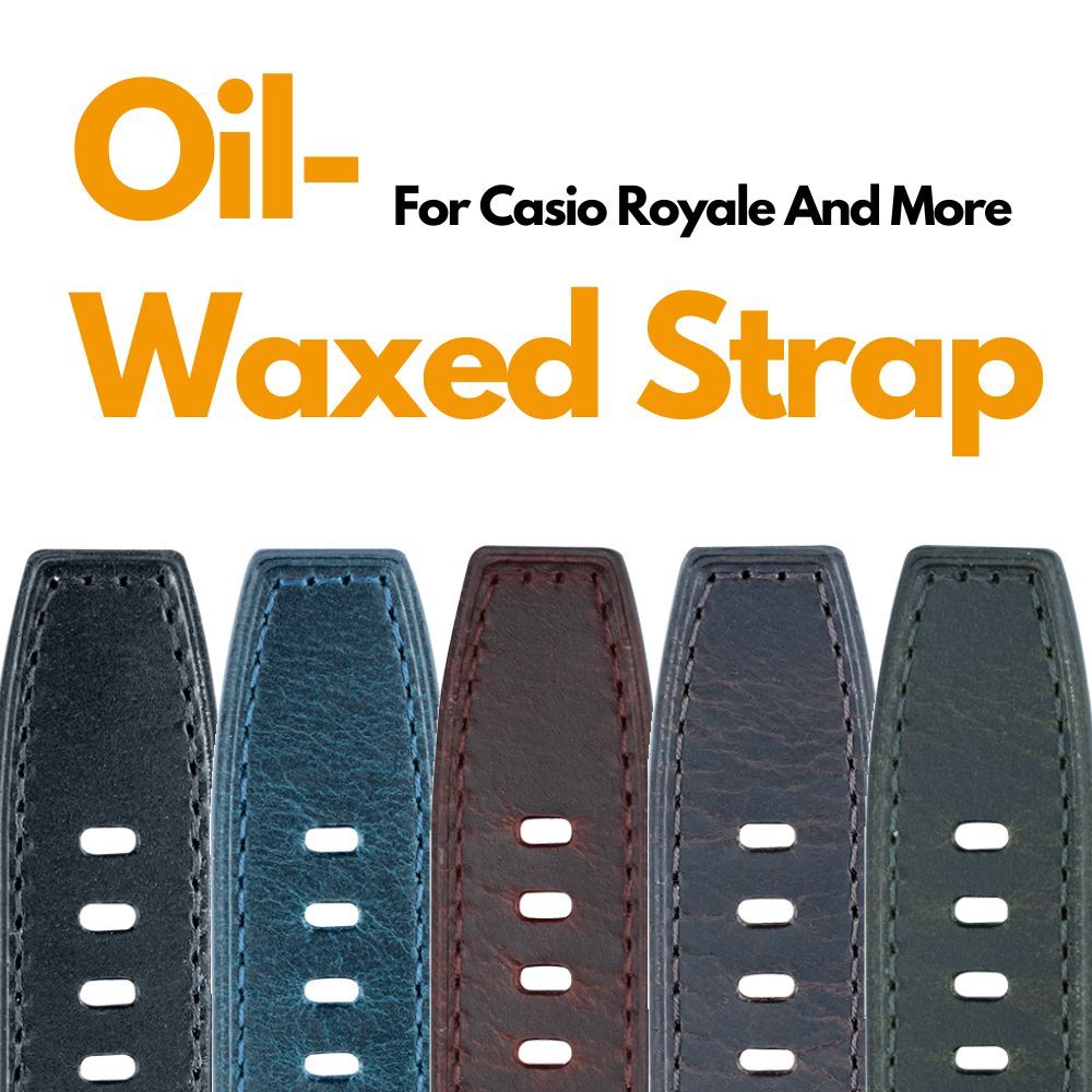 Oil-waxed Leather Strap for AE-1200/1300 Series