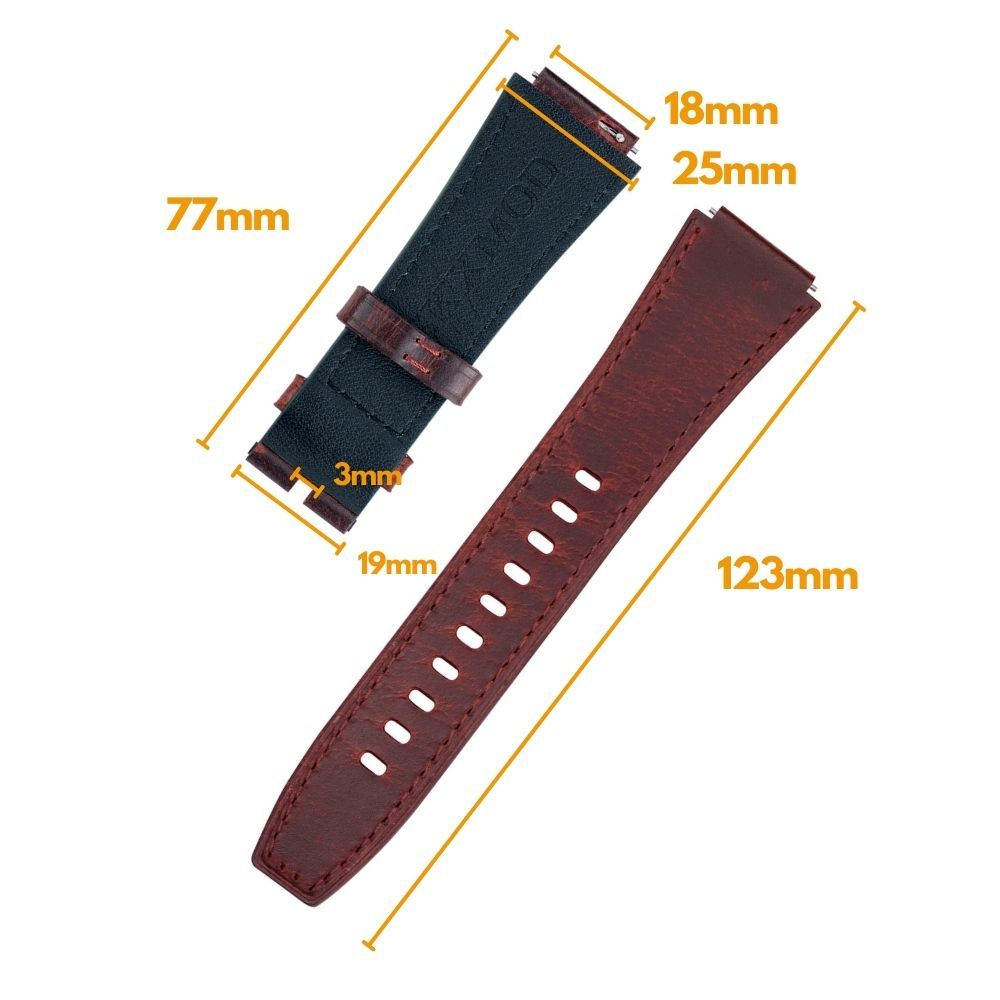 Oil-waxed Leather Strap for AE-1200/1300 Series