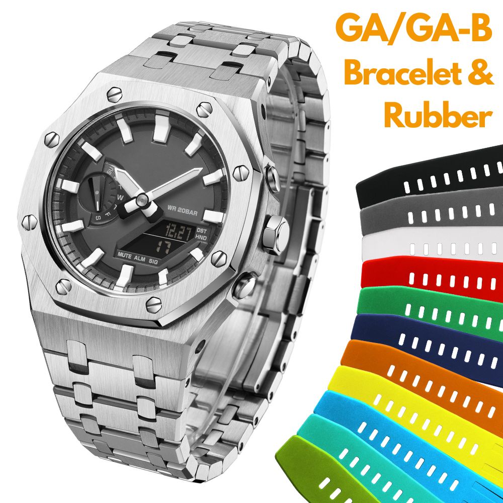 [SKXMOD] CasiOak GA & GA-B 2100 Series Modding Kits | Bracelet & Rubber Band Version