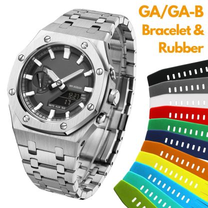 [SKXMOD] CasiOak GA & GA-B 2100 Series Modding Kits | Bracelet & Rubber Band Version