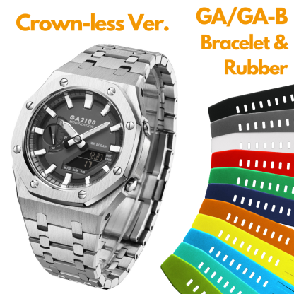 [SKXMOD] Gen.4 Remake CasiOak GA & GA-B 2100 Series Modding Kits | Bracelet & Rubber Band Version