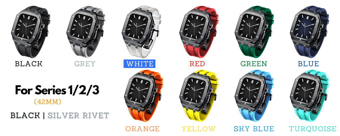 Modding Kits for Apple Watch Series 1/2/3/4/5/6/7/SE | Rubber Band Set