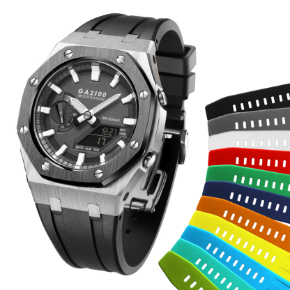 [SKXMOD] Gen.4 Remake CasiOak GA & GA-B 2100 Series Modding Kits | Rubber Band Version