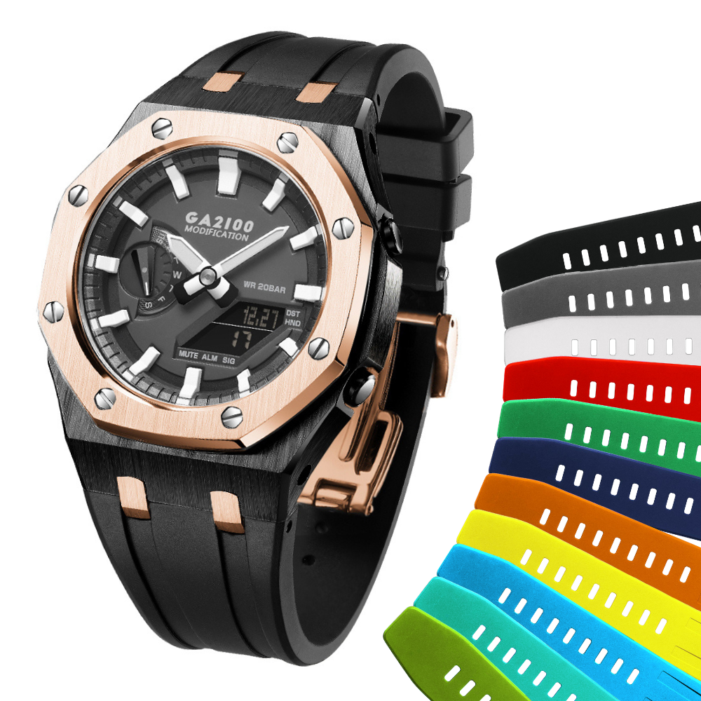 [SKXMOD] Gen.4 Remake CasiOak GA & GA-B 2100 Series Modding Kits | Rubber Band Version