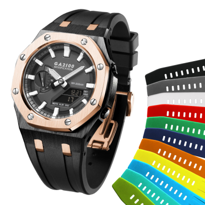 [SKXMOD] Gen.4 Remake CasiOak GA & GA-B 2100 Series Modding Kits | Rubber Band Version