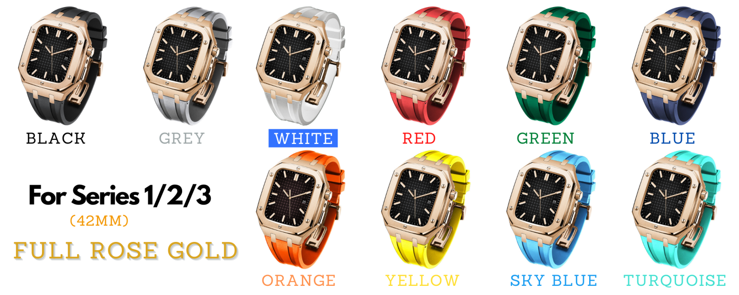 Modding Kits for Apple Watch Series 1/2/3/4/5/6/7/SE | Rubber Band Set
