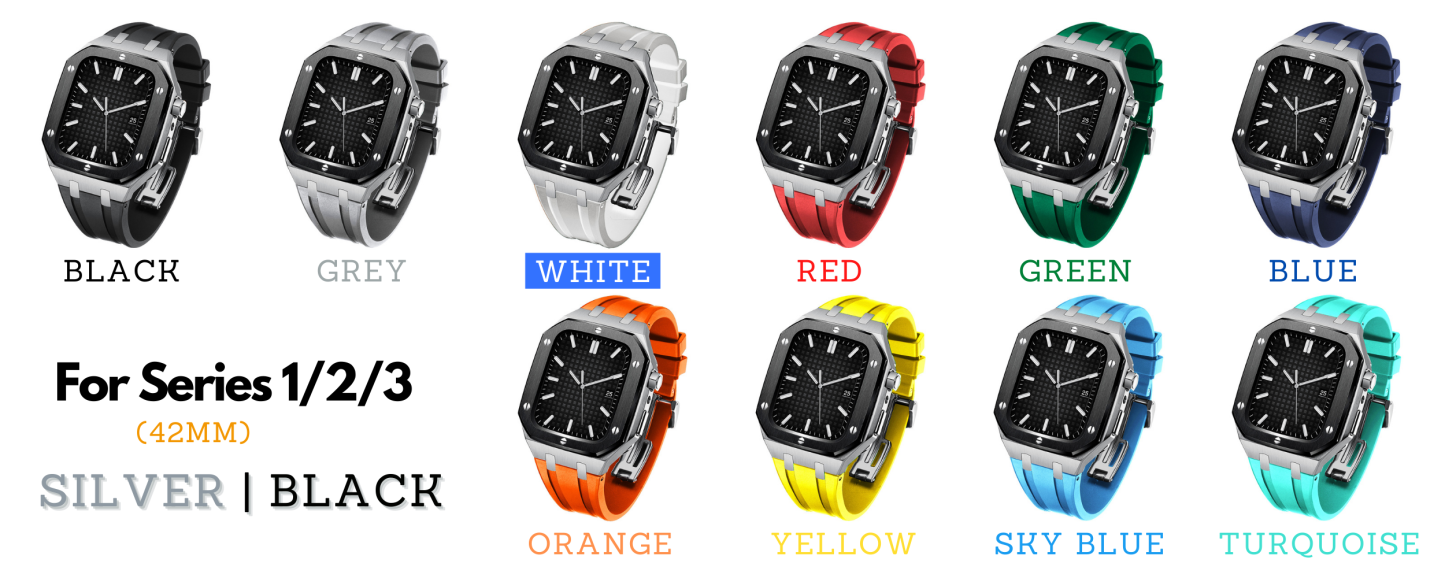 Modding Kits for Apple Watch Series 1/2/3/4/5/6/7/SE | Rubber Band Set