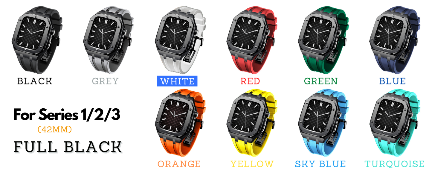 Modding Kits for Apple Watch Series 1/2/3/4/5/6/7/SE | Rubber Band Set