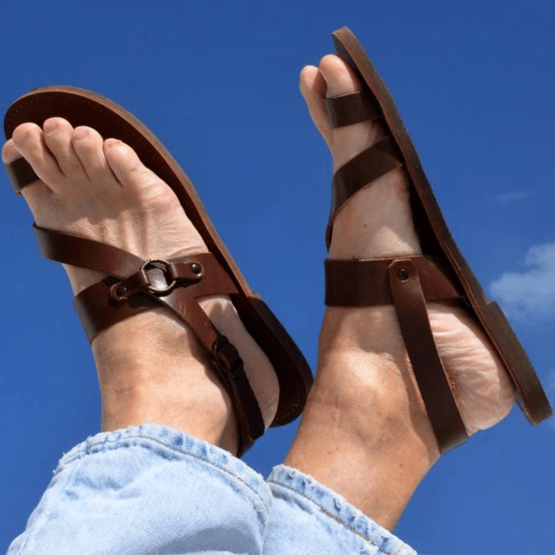 Men Handmade Roman Leather Sandals