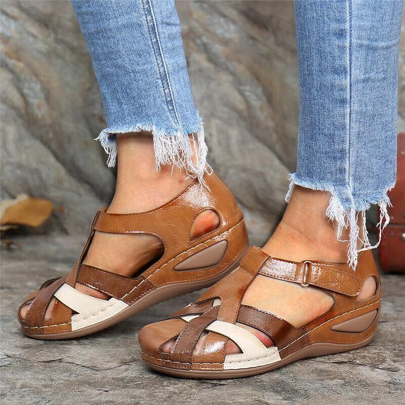 Fashion Female Sandals Waterproof Anti-slip Round-Toe Slippers