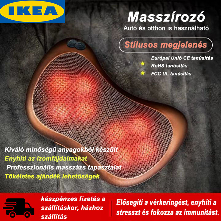 Masszírozó  Autó és otthon is használható