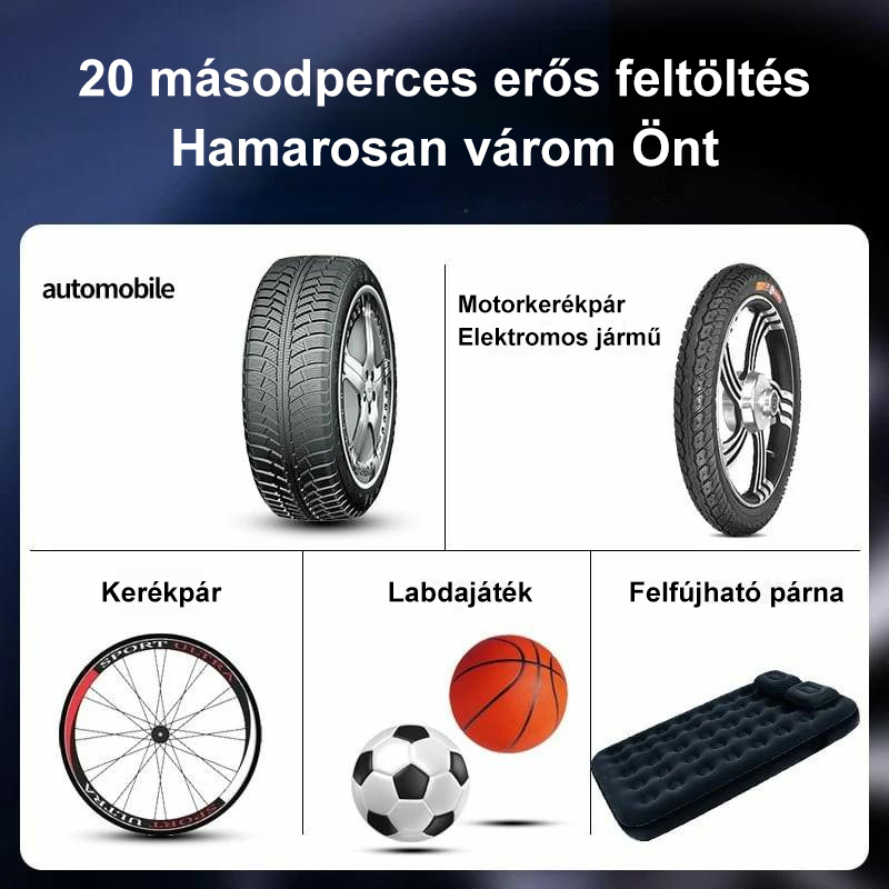 (2023 új stílus) hordozható autós légszivattyú