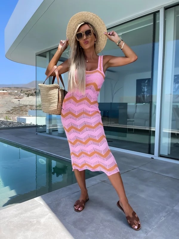 2023 Summer New Women's Slim Fit Knitted Beach Skirt
