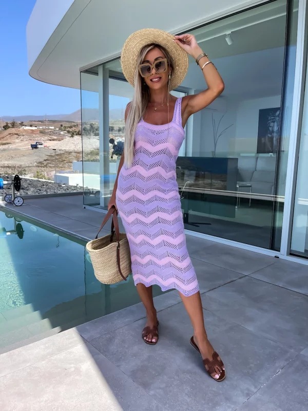2023 Summer New Women's Slim Fit Knitted Beach Skirt