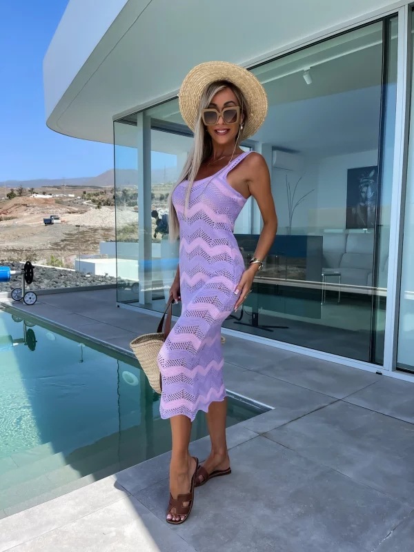 2023 Summer New Women's Slim Fit Knitted Beach Skirt