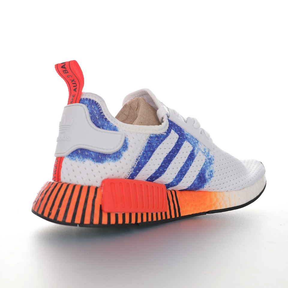 adidas Originals NMD_R1"White/Blue/Orange"