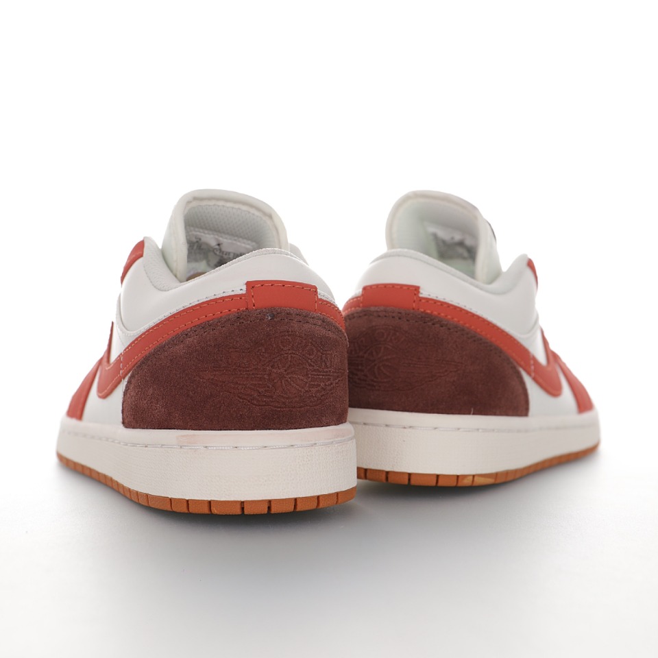 Nike Air Jordan 1 Retro Low"White/Brown/Orange"