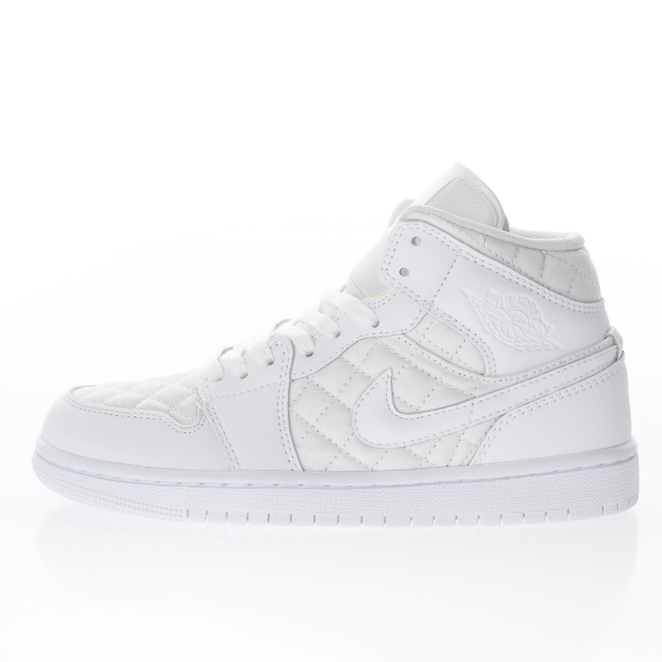 NIKE Wmns Air Jordan 1 Mid SE"White Quilted"