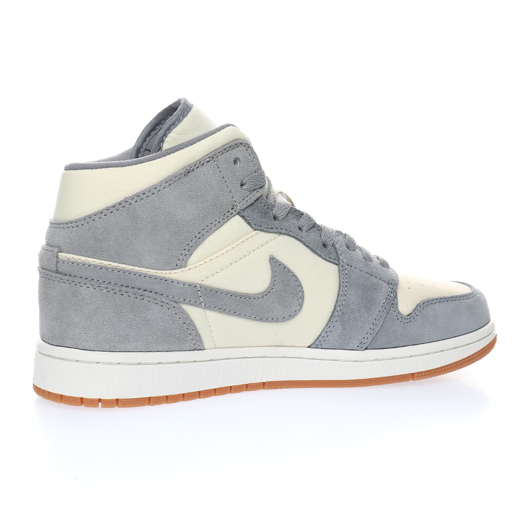 Nike Air Jordan 1 Mid GS"Beige/Grey"