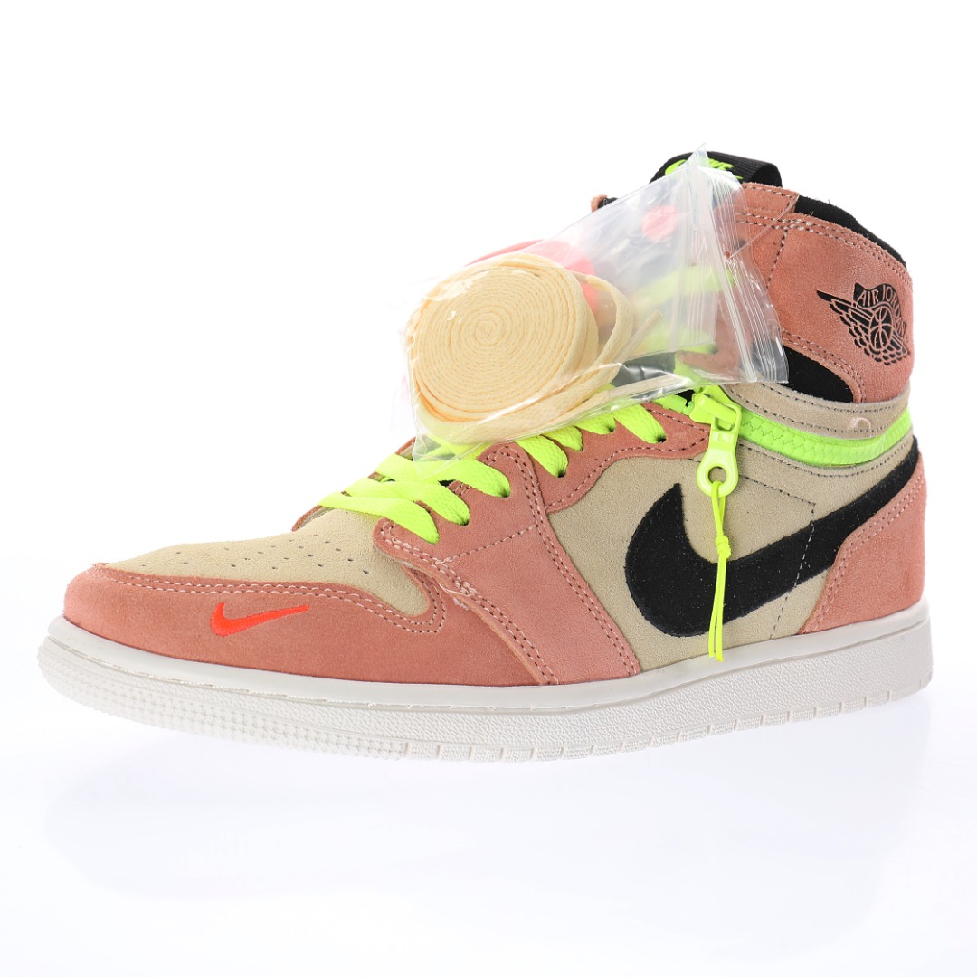Nike Air Jordan 1 Retro High Switch"Peach Neon"