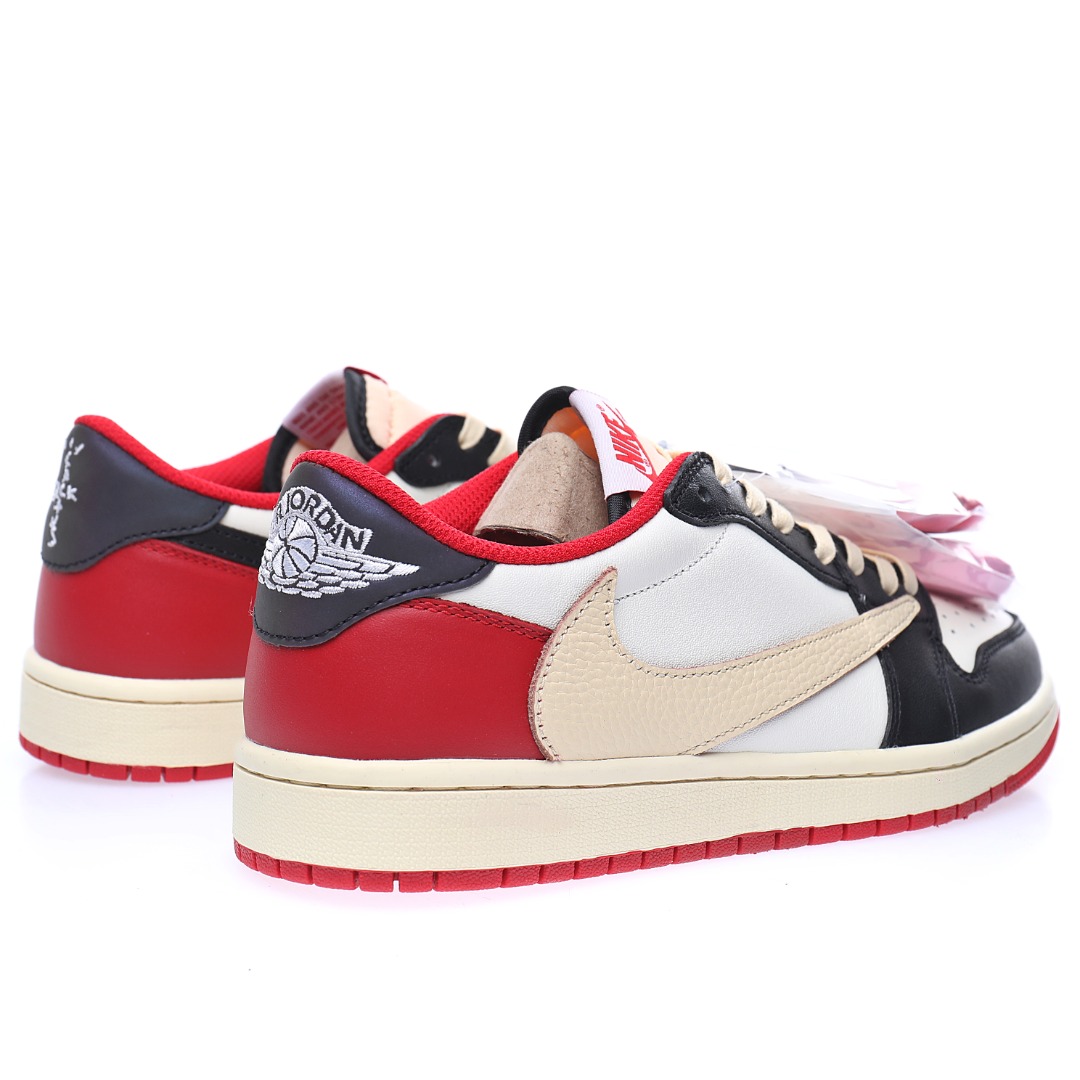 Travis Scott x Nike Air Jordan 1 Low OG"Black/White/University Red"