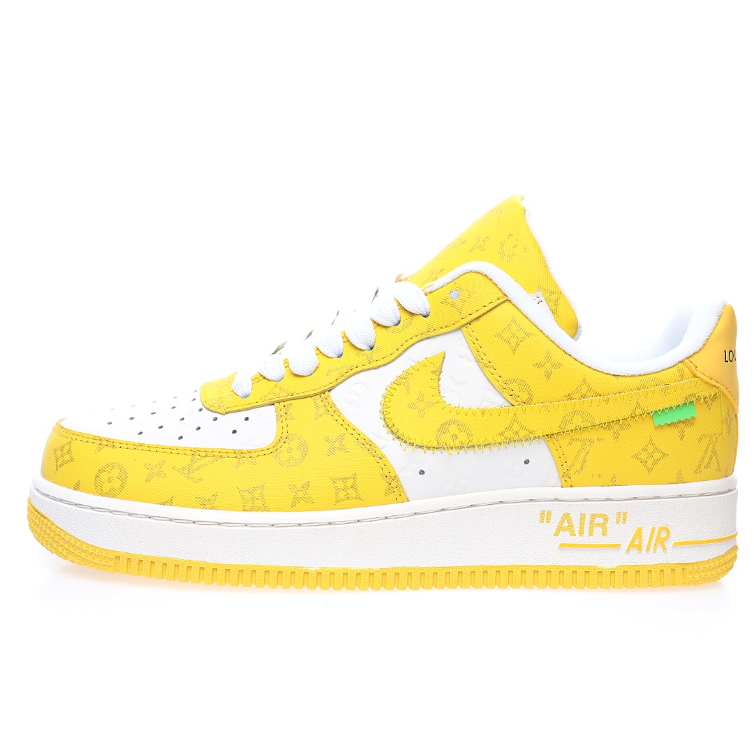 Louis Vuitton x Nike Air Force 1 07 LV8"White/Yellow/LV Monogram"