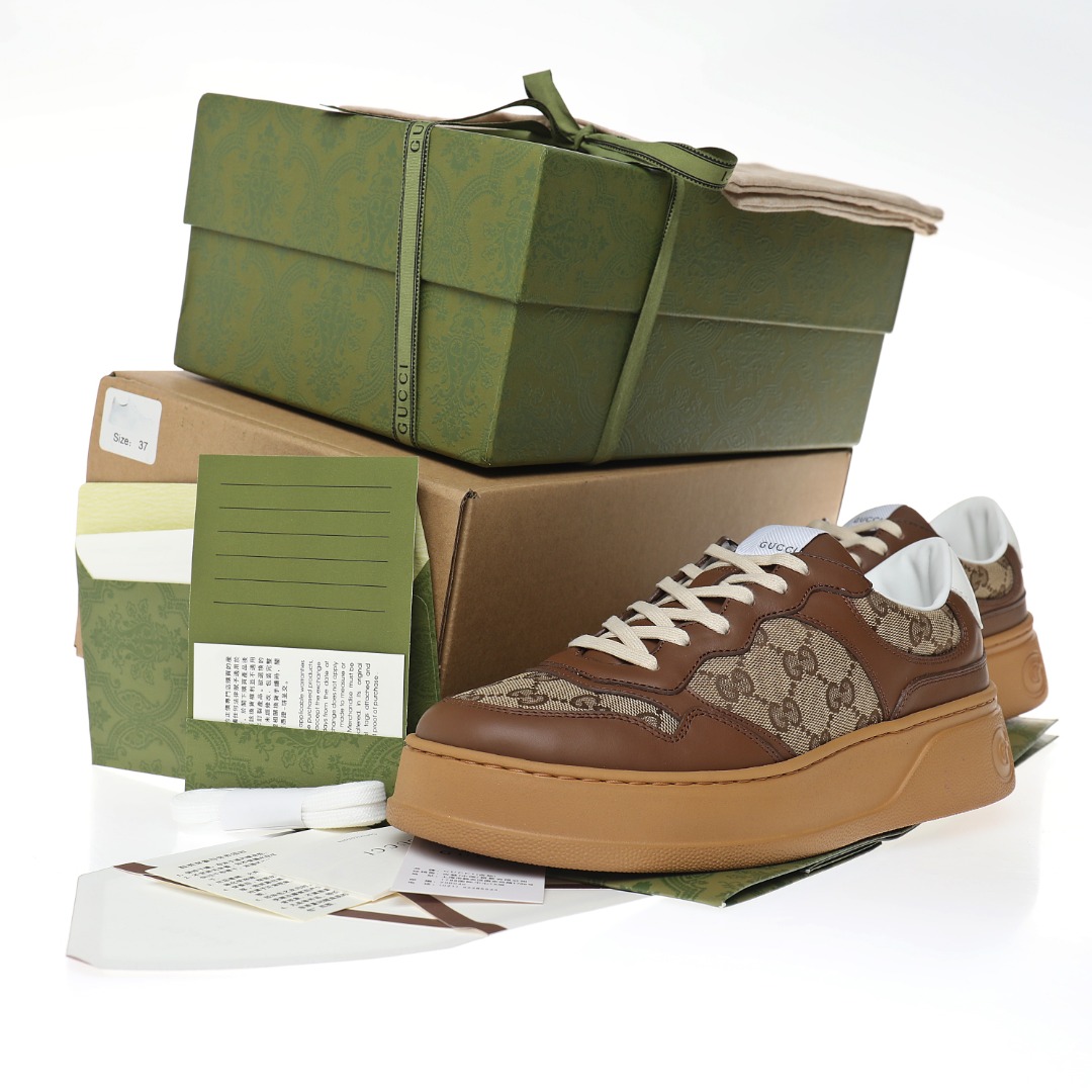 Gucci Embossed Platform With Chunky Sneaker