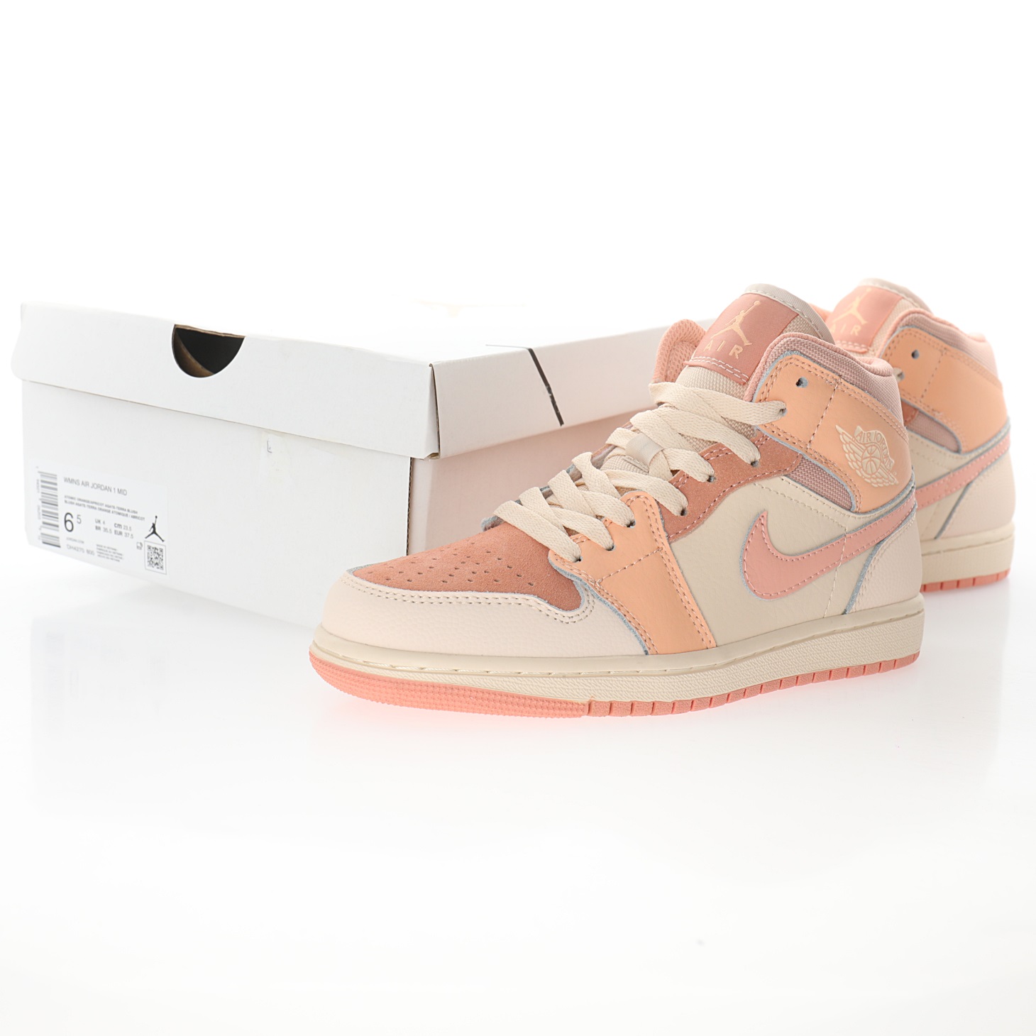 NIKE Wmns Air Jordan 1 Mid "Apricot Orange"