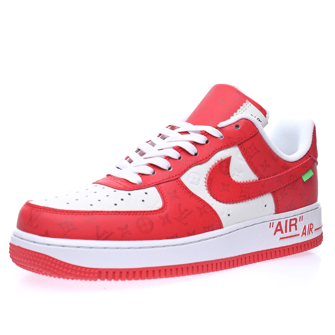 Louis Vuitton x Nike Air Force 1 07 LV8"White/Red/LV Monogram"