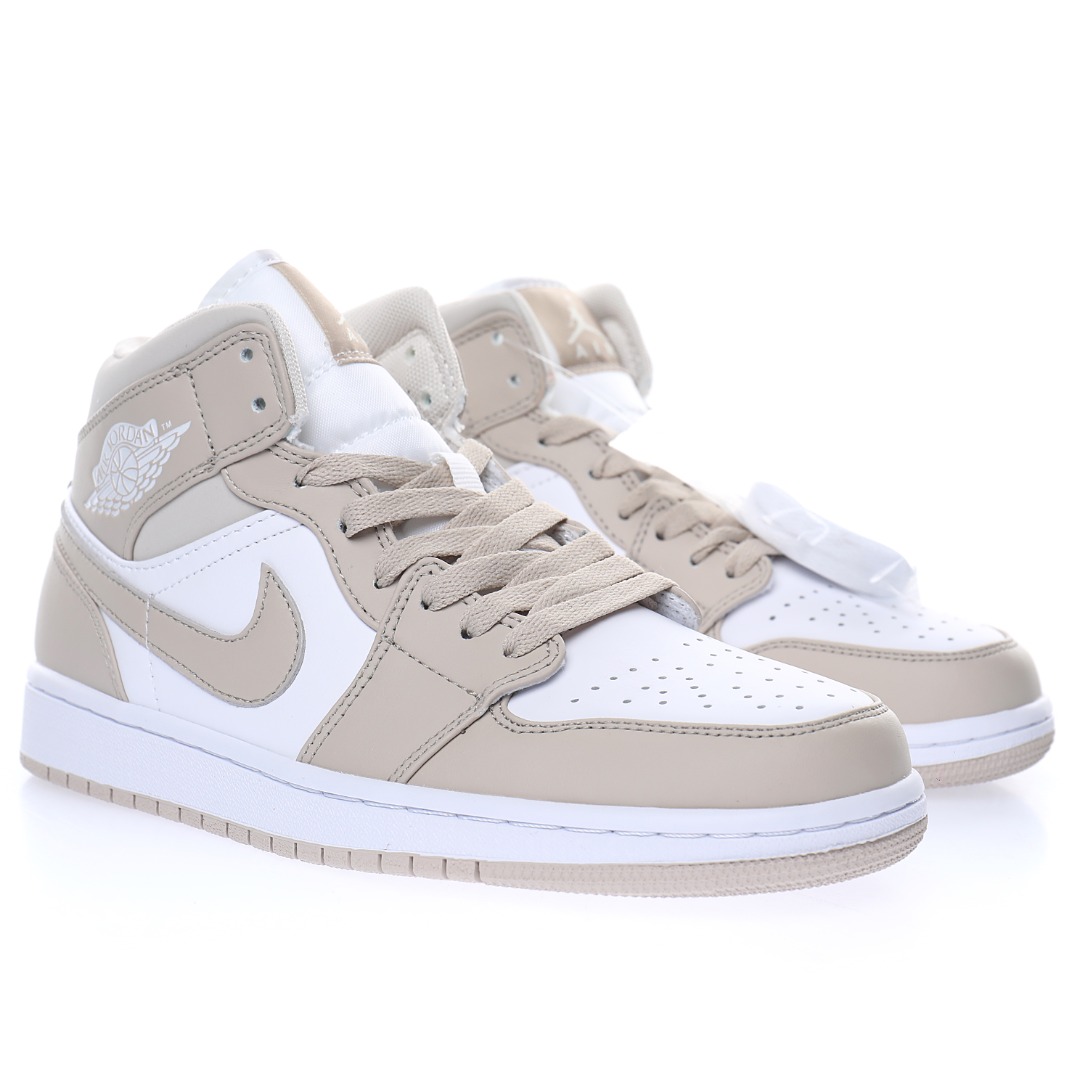 Nike Wmns Air Jordan 1 Mid GS"Linen"