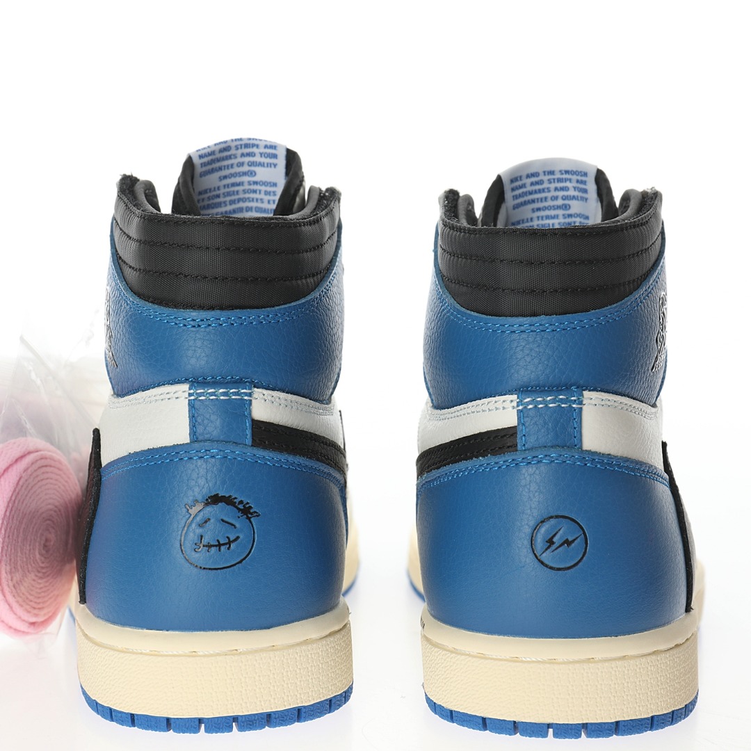 fragment design x Travis Scott x Nike Air Jordan 1 High OG SP"Military Blue"