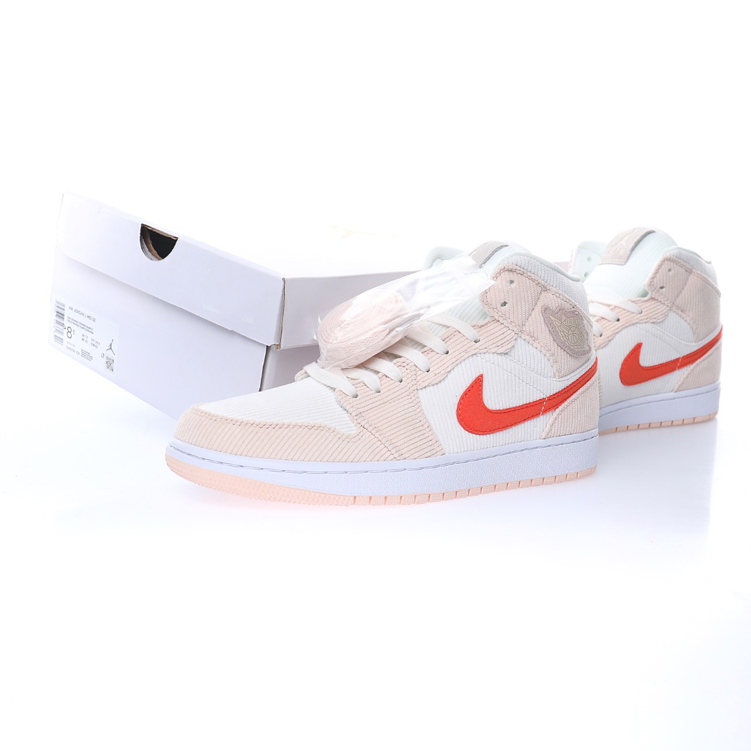 NIKE Wmns Air Jordan 1 Mid GS"Corduroy'"