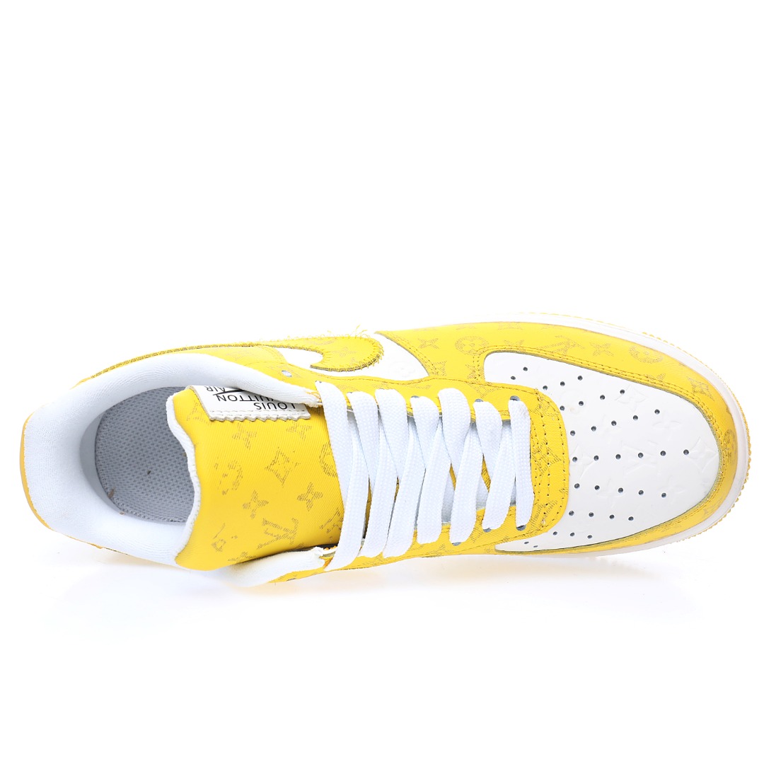 Louis Vuitton x Nike Air Force 1 07 LV8"White/Yellow/LV Monogram"