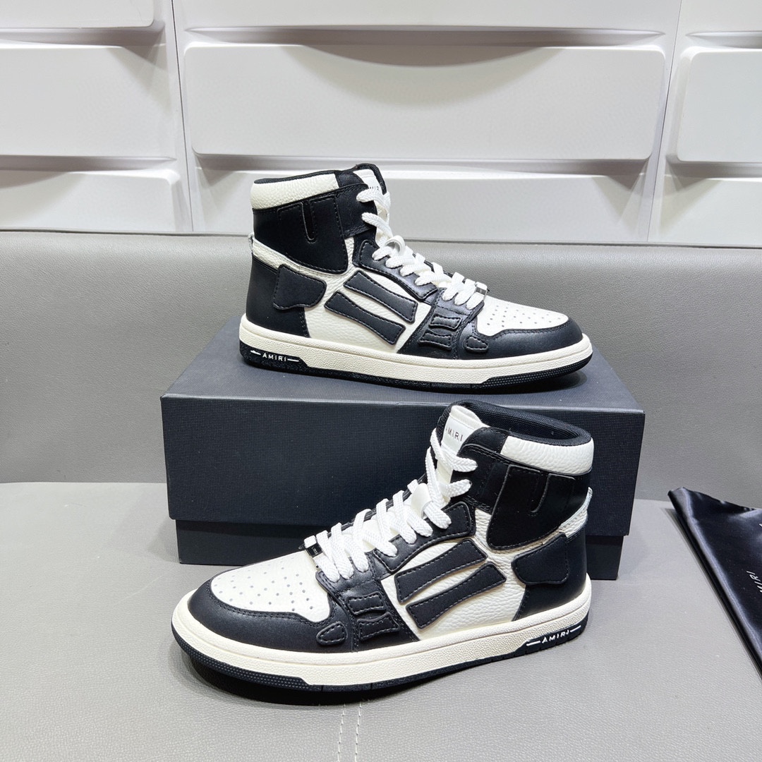 AMIRI SKELETON HIGH-SKEL TOP SNEAKERS