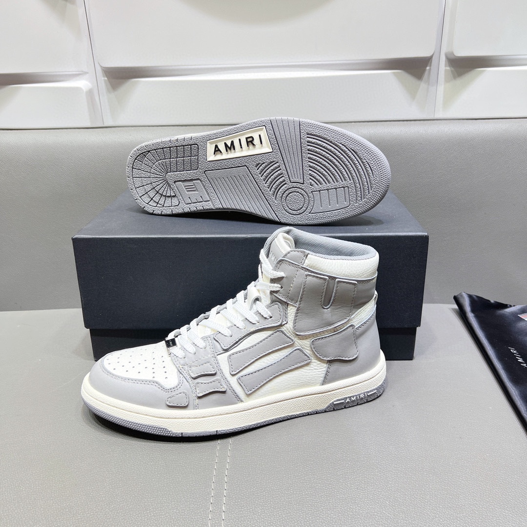 AMIRI SKELETON HIGH-SKEL TOP SNEAKERS