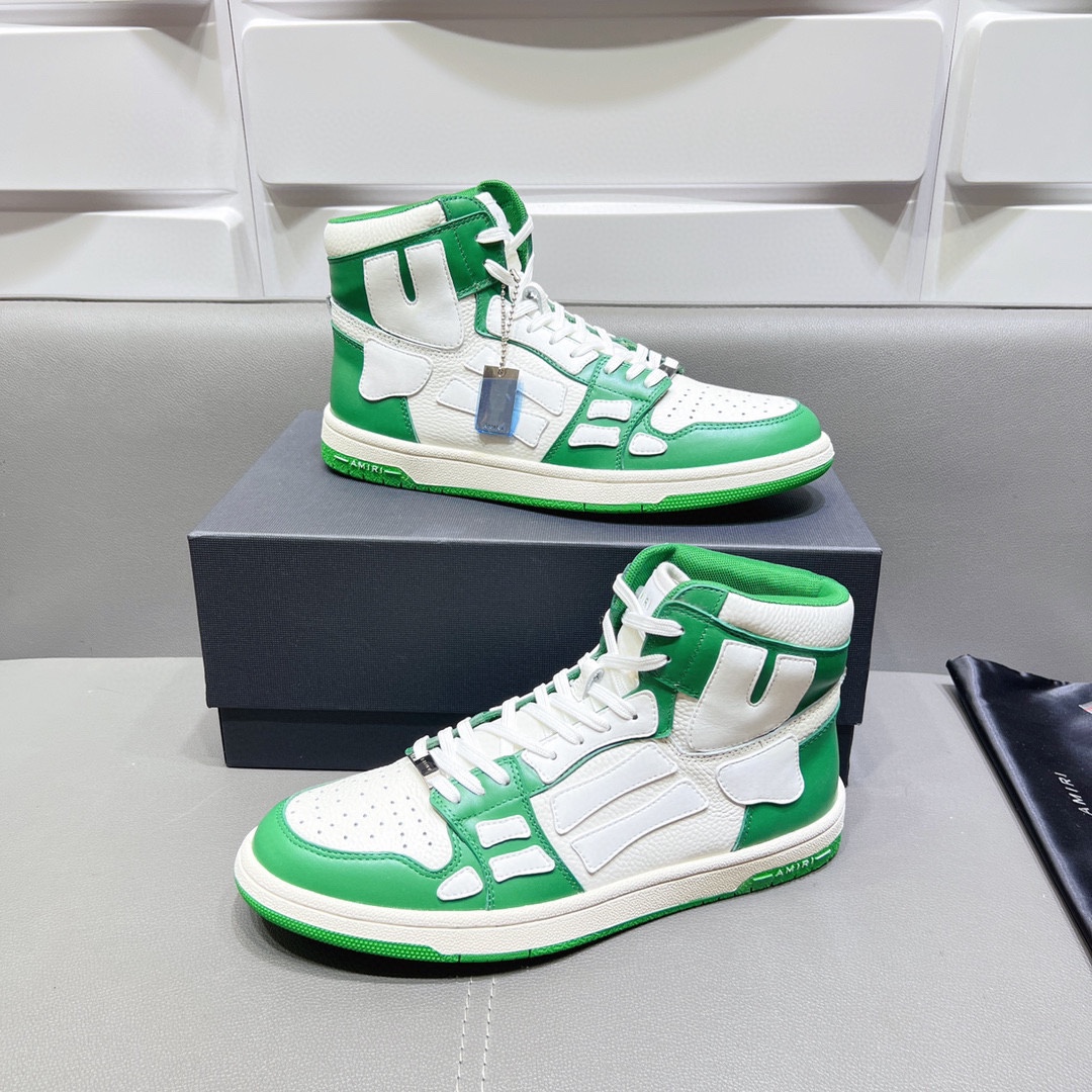 AMIRI SKELETON HIGH-SKEL TOP SNEAKERS