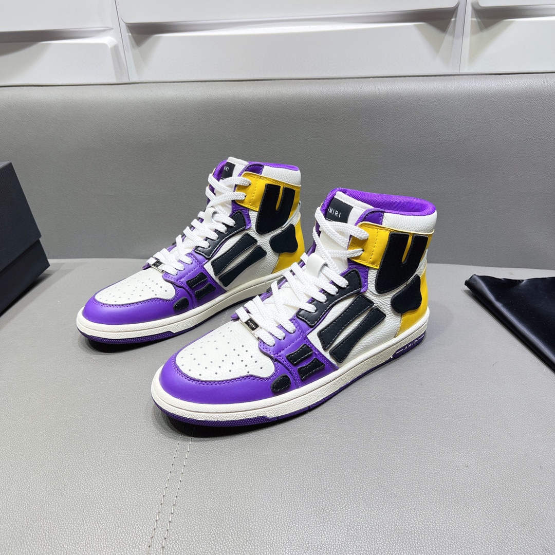 AMIRI SKELETON HIGH-SKEL TOP SNEAKERS
